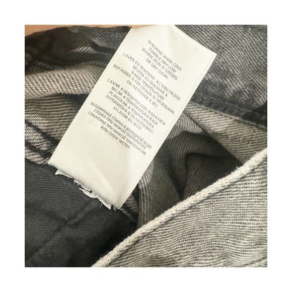 RE/DONE Vintage Ash Grey 90s High-Rise Loose Straight-Leg Jeans Size 23 NWT - Picture 9 of 13